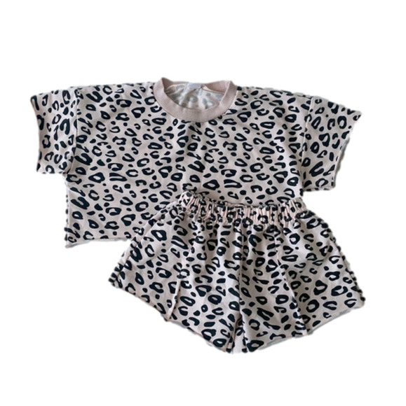 Pink Leopard toddler girl 2 piece outfit size 2T - Picture 5 of 5